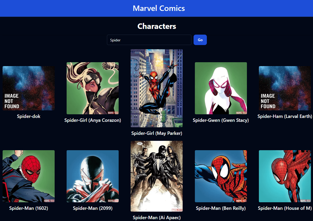 Marvel Comic Lookup